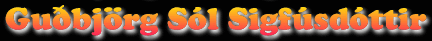 Gu&eth;bj�rg S�l Sigf�sd�ttir A&eth;al vefs�&eth;a, myndir, leikir, gr�n, h�mor og gaman, Gestab�k, og �mislegt j�la.