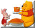 Thanksgiving Pooh and Piglet Pumpkin Pie