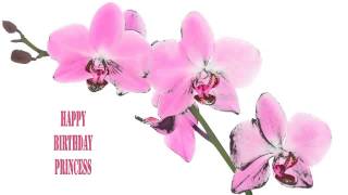 Princess   Flowers & Flores - Happy Birthday