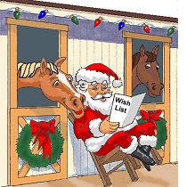 Santa in a stable